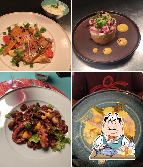 Salmão grelhado em Dalí Cozinha Peruana