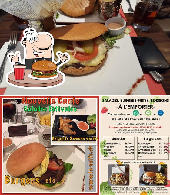 Prenditi un hamburger a La Suite – Hôtel Café & Restaurant