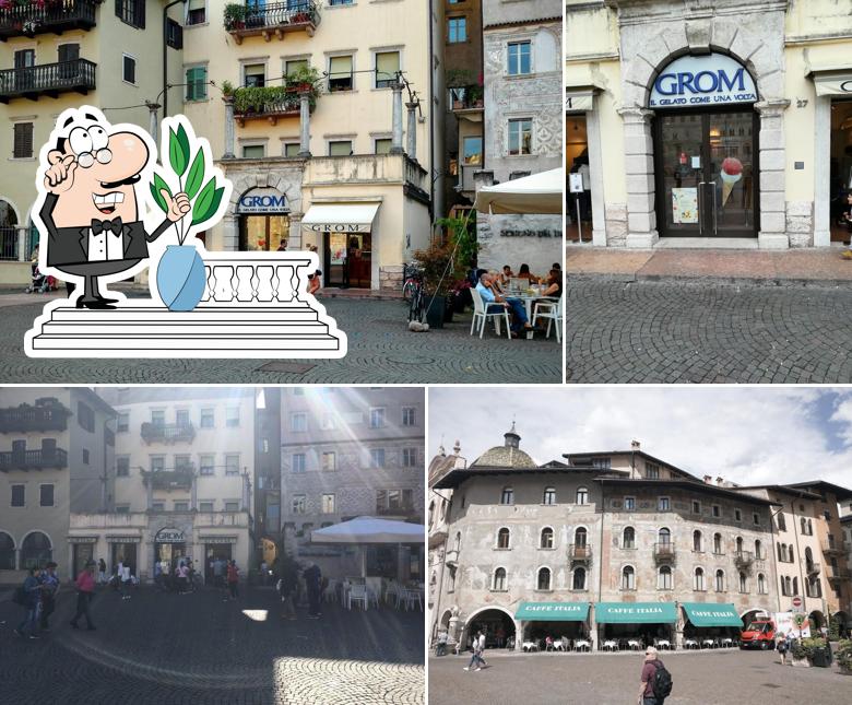 Puoi goderti l'aria fresca da seduto all'esterno di GROM