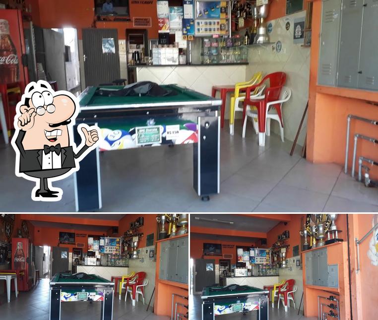 O interior do Bar 100% Baiano