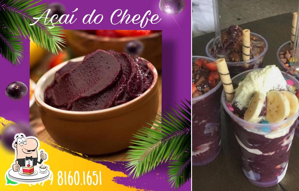 Açai do Chefe oferece uma seleção de pratos doces