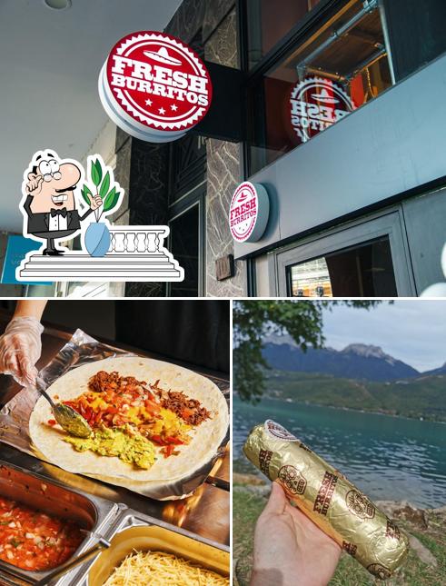 Voici l’image indiquant la extérieur et nourriture sur Fresh Burritos Foodtrip Mexicain Annecy