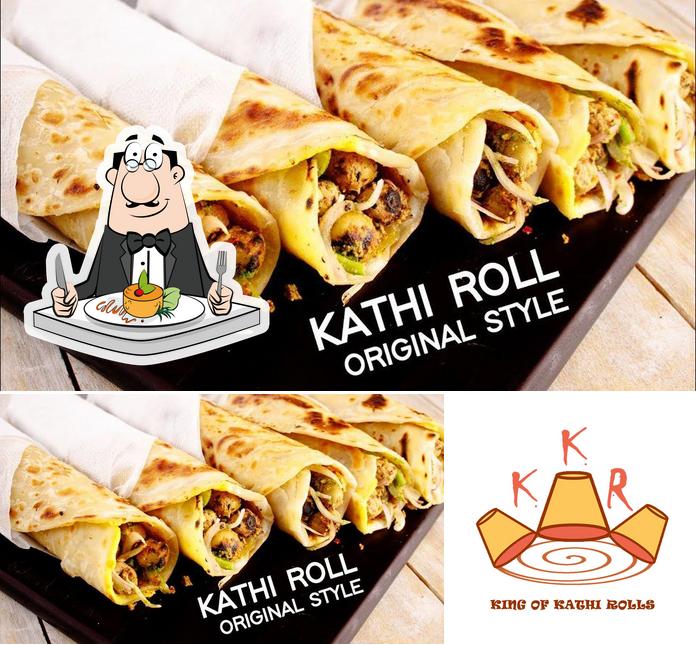 This is the photo depicting food and exterior at King of Kathi Rolls