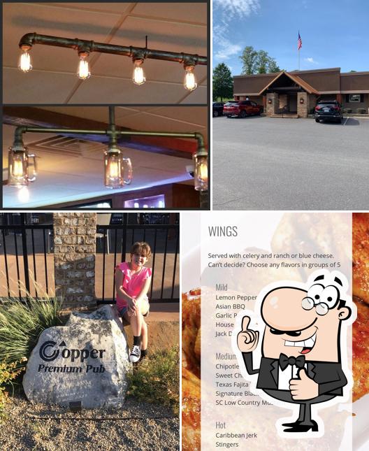 Copper Premium Pub in Lake Wylie Restaurant menu and reviews