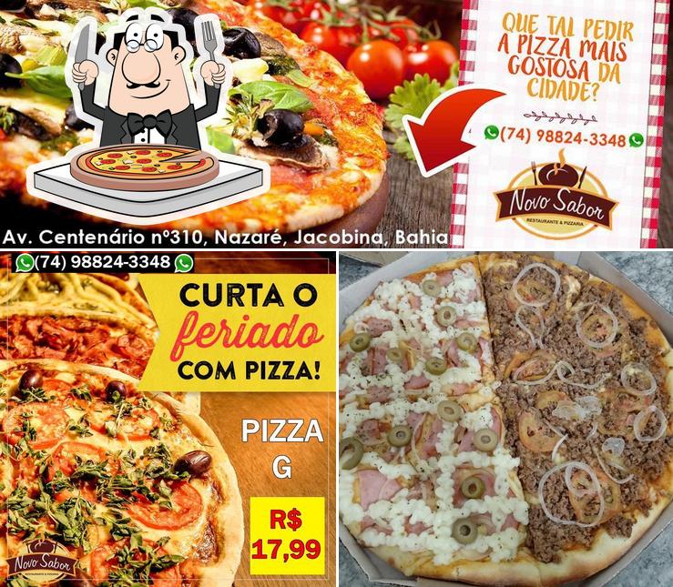 Peça pizza no Restaurante e Pizzaria Novo Sabor - Burguerflix