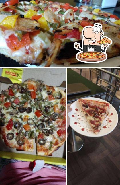 Try out pizza at Smokin Joes