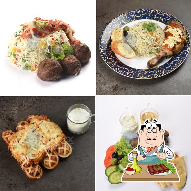 Order meat dishes at Greek House