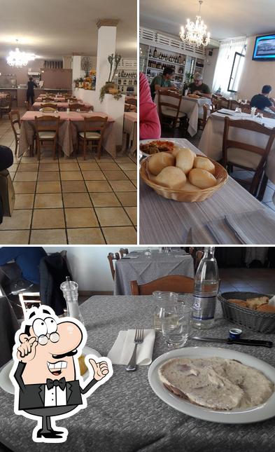 Gli interni di Trattoria al Toscano