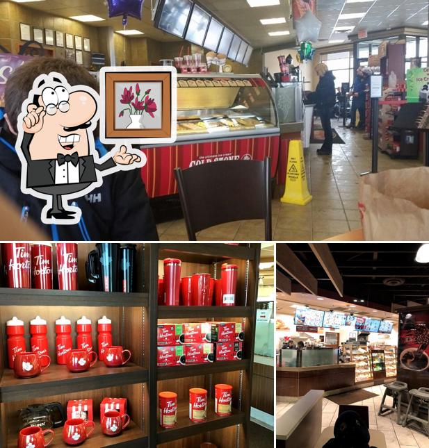 L'intérieur de Tim Hortons