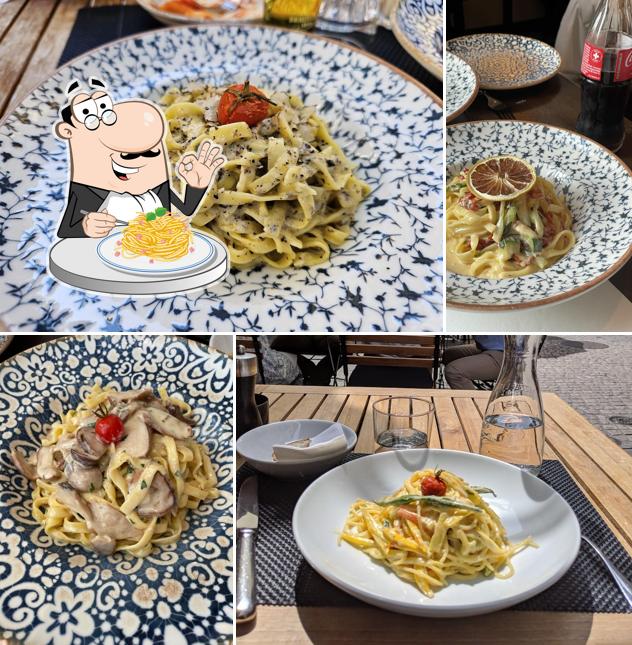 Spaghetti alla carbonara al La Pasta