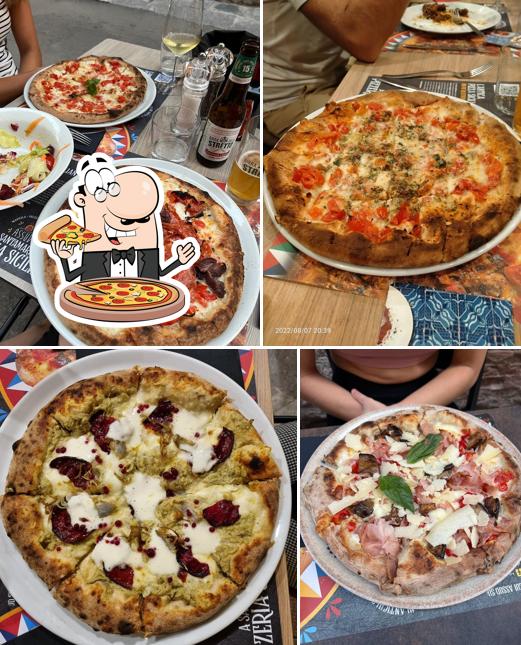 Commandez des pizzas à Assud a Santamarina Pizzeria Siciliana