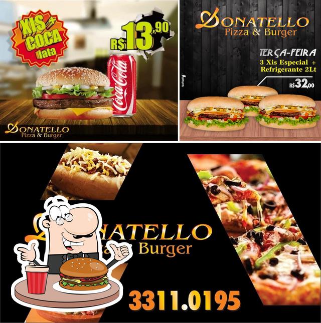 Consiga um hambúrguer no Donatello Pizzas