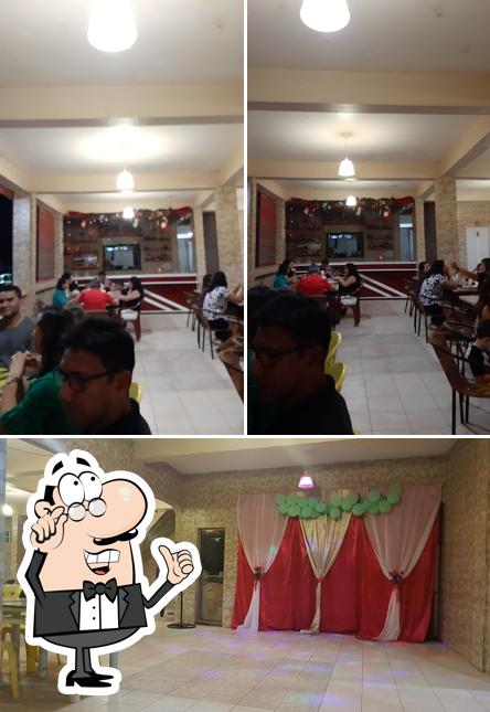 O interior do Gleyson's Pizzaria