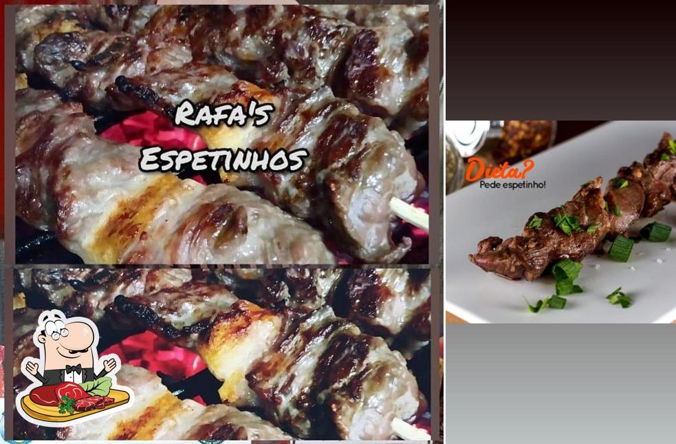 Prove refeições de carne no Rafa's Espetinhos