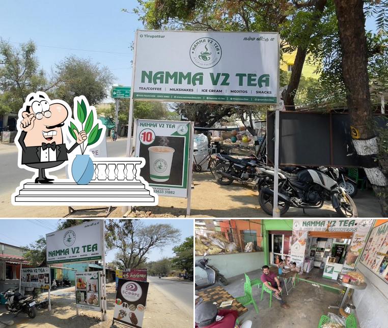 The picture of exterior and food at NAMMA VEETU TEA