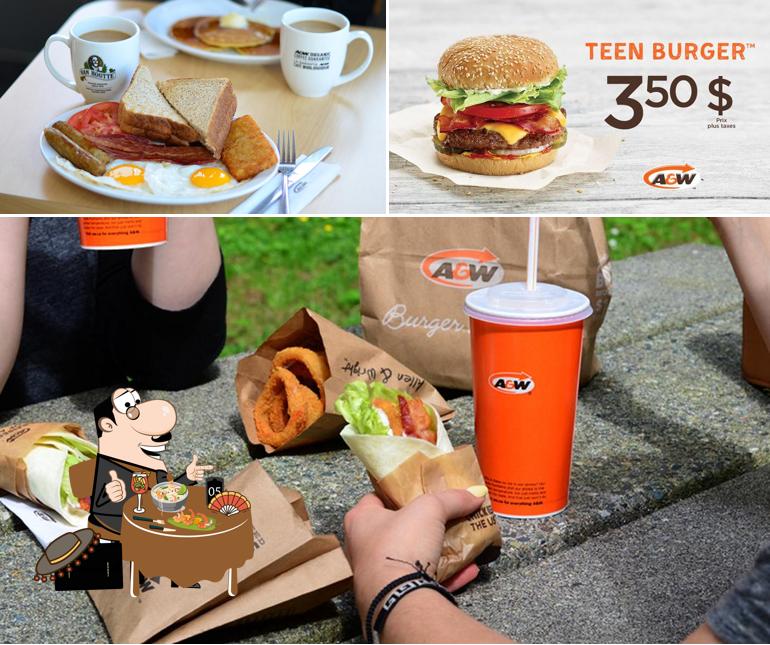 Food at A&W Canada