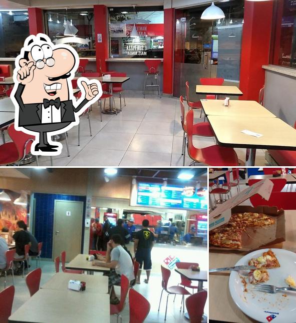 O interior do Domino's Pizza