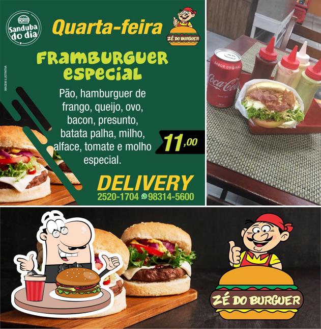 Os hambúrgueres do Zé do Burger irão saciar diferentes gostos