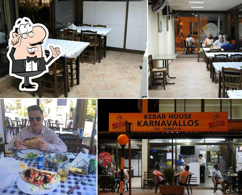 L'intérieur de Karnavallos Kebab House