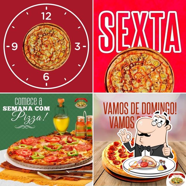 Experimente pizza no Pizzaria BETEL