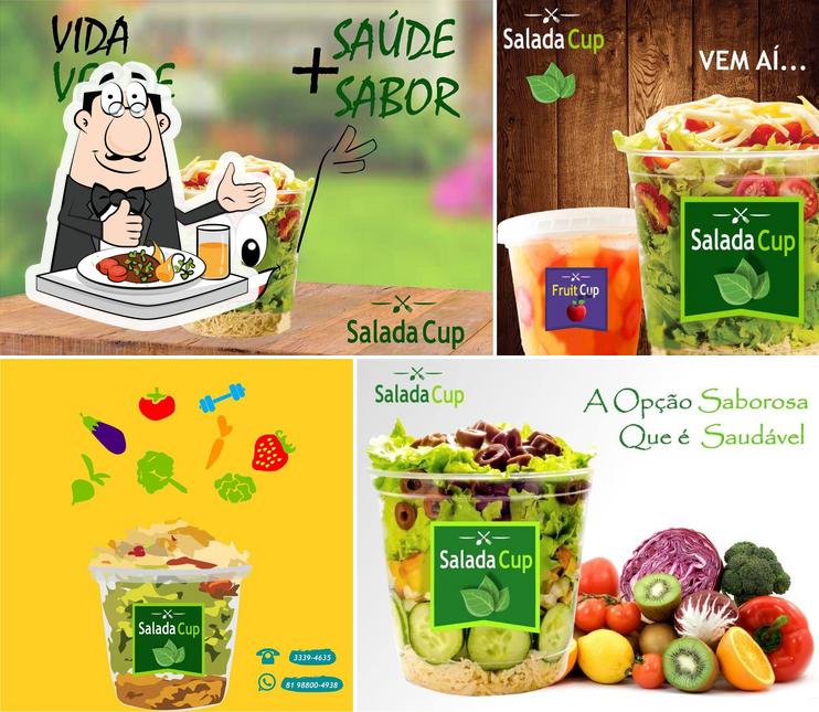 Comida em Salada Cup