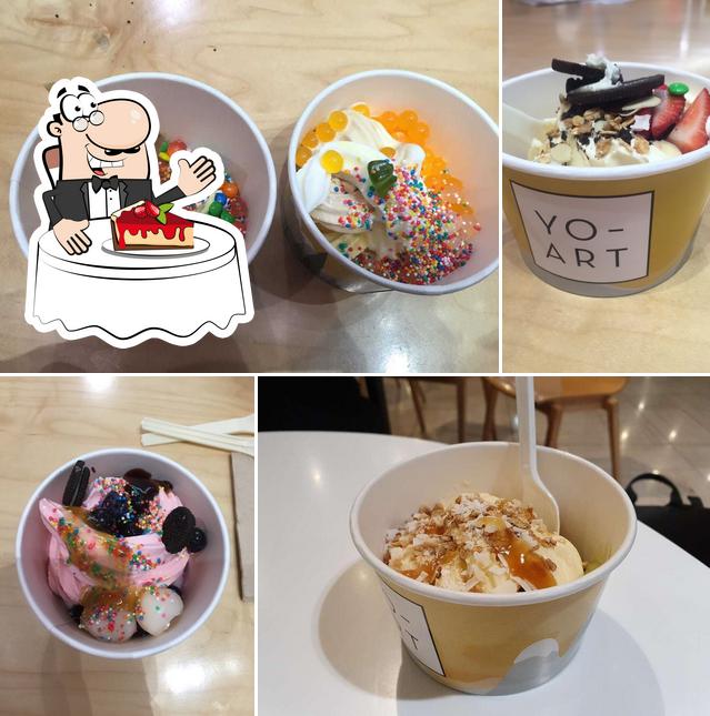 Yo-Art Frozen Yoghurt sirve distintos dulces