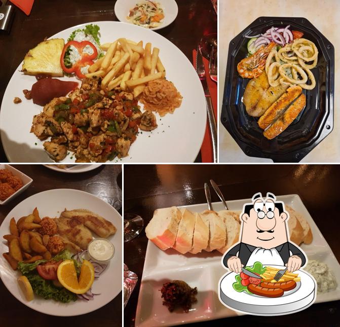 Essen im Grieks Restaurant Kreta