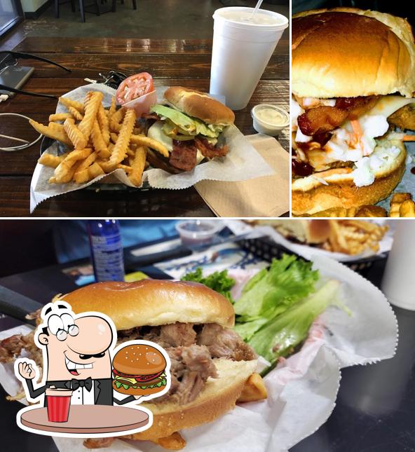 Get a burger at Myakka City Grill