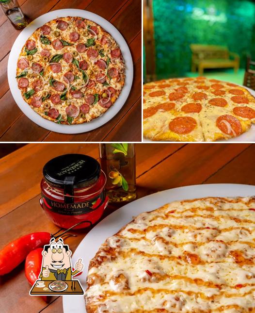 Get pizza at Pizzaria Bangalo