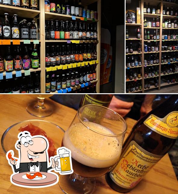 Vous pouvez prendre une pinte de bière blonde ou brune