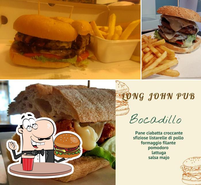 Treat yourself to a burger at Long John Pub