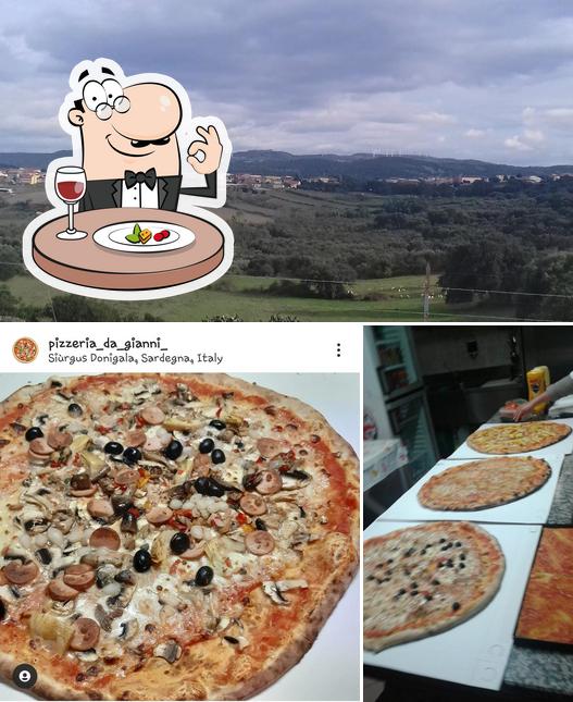 Pizzeria Da Gianni si caratterizza per la cibo e esterno