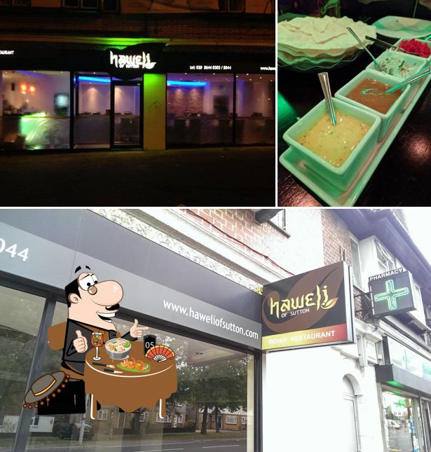 This is the photo showing food and exterior at Haweli Of Sutton Indian Restaurant