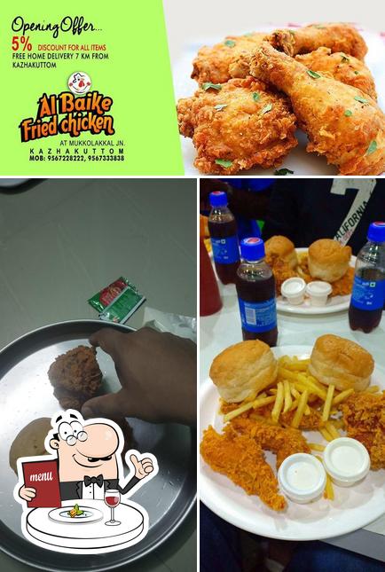 Food at Al Baike Fried Chicken Restaurant