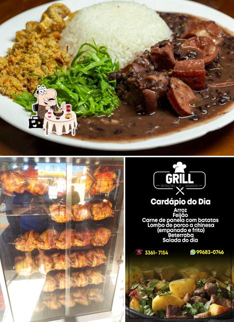 Comida em Grill Refeições E Assados
