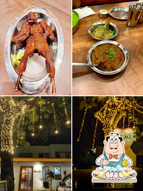 Order seafood at Manjal