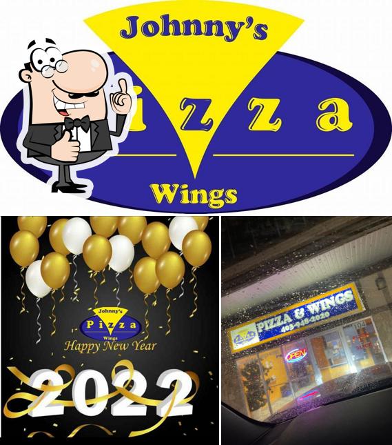 See this picture of Johnny's Pizza & Wings