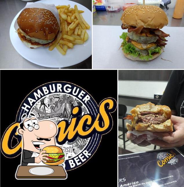 Os hambúrgueres do Comics Hamburguer & Beer irão satisfazer diferentes gostos