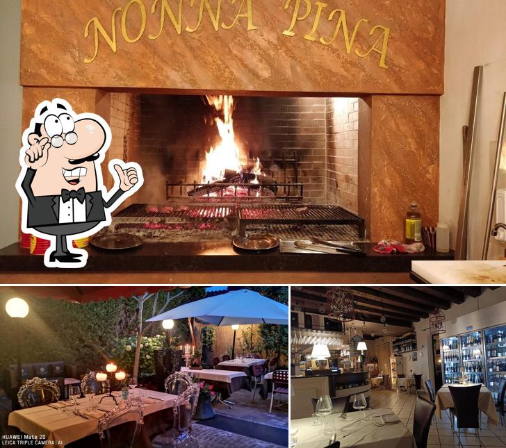 L'intérieur de Osteria Nonna Pina