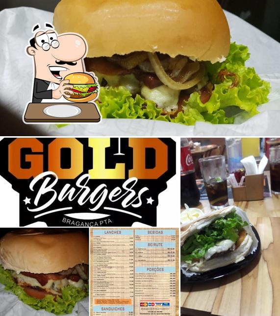 Experimente um hambúrguer no Gold burgers bragança