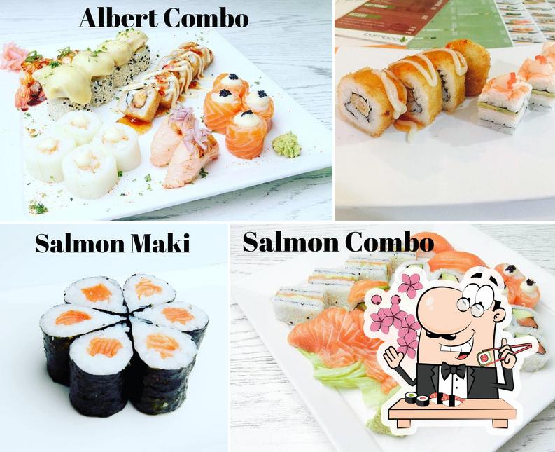 Try out different sushi options