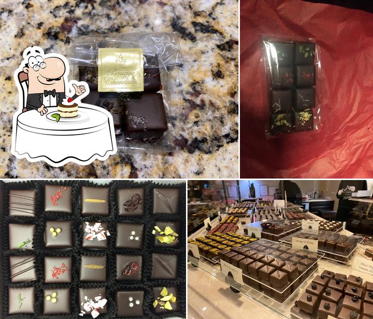 Brugge Chocolates serves a variety of sweet dishes
