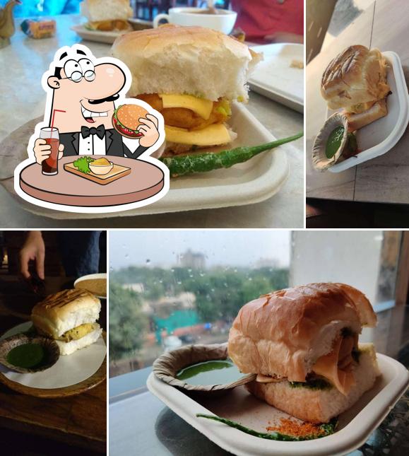 Try out a burger at Tapri Central