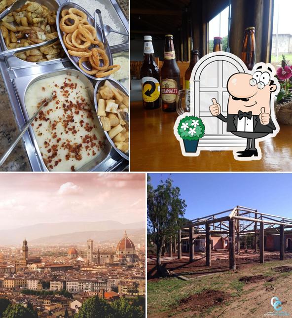 Esta é a ilustração mostrando exterior e comida a Florença Pizzaria Içara