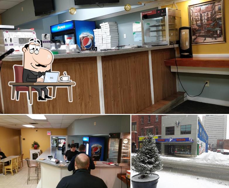 L’image de la intérieur et extérieur concernant Freddie's Pizza Saint John