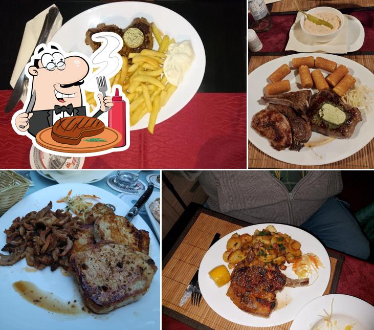 Try out meat meals at Gaststätte Klosterstube