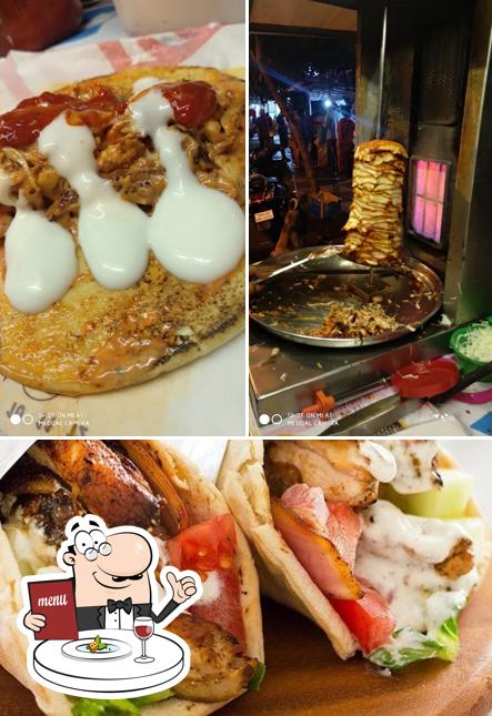 Food at Skywin Shawarma