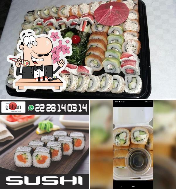 Sushi Gohan Japanese Food te ofrece rollitos de sushi