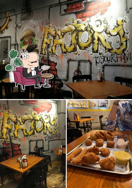 L'intérieur de Burger Factory