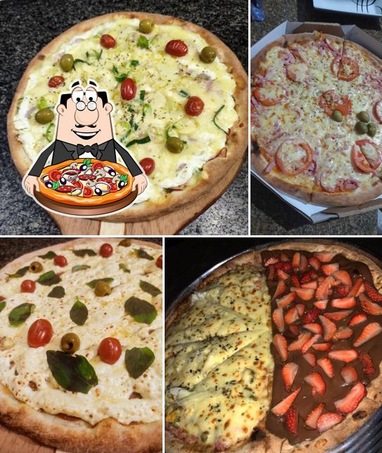 Escolha diferentes estilos de pizza